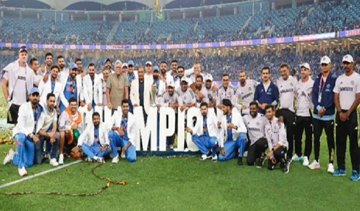 ਚੈਂਪੀਅਨਜ਼ ਟਰਾਫੀ ਨੂੰ ਜਿੱਤਣ ਤੋਂ ਬਾਅਦ, ਟੀਮ ਇੰਡੀਆ ਨੇ ਪੈਸਾ ਮੀਂਹ ਪੈਣ 'ਤੇ ਜਾਣ ਦਿੱਤੀ ਕਿ ਕਿੰਨੀ ਨਕਦ ਪੁਰਸਕਾਰ ਪ੍ਰਾਪਤ ਕੀਤਾ ਜਾਵੇਗਾ