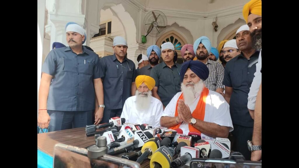 ਪੰਜਾਬ: ਸੁਖਬੀਰ ਬਾਦਲ ਨੇ ਚੌਥੇ ਸਮੇਂ ਲਈ ਅਕਾਲੀ ਦਲ ਦੇ ਪ੍ਰਧਾਨ ਚੁਣੇ