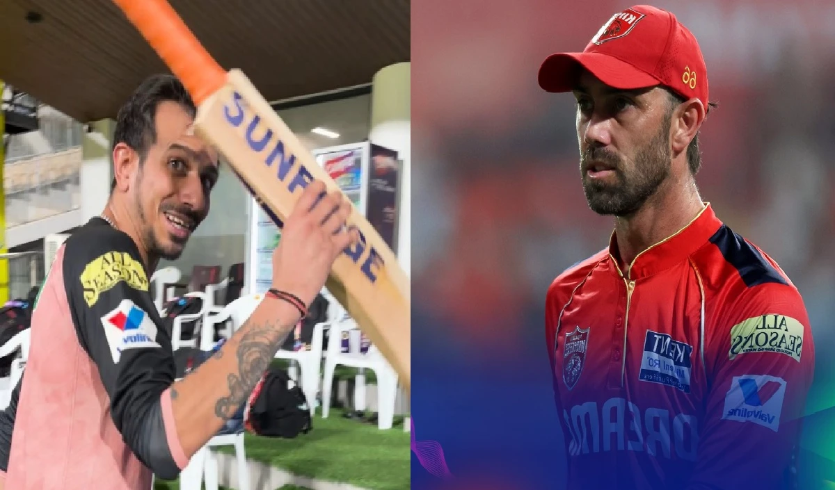 ਯੁਜ਼ਵਾਸਦਰ ਚਾਹੋਲ ਦਾ ਹੱਥ ਐਮ ਐਮ ਦੇ ਧੋਣ ਵਾਲੇ ਦਾ ਬੱਲੇਬਾਜ਼ੀ ਕਰਦਾ ਹੈ, ਮੈਕਸਵੈੱਲ ਨੇ ਲੱਤ ਖਿੱਚਿਆ, ਵੀਡੀਓ ਦੇਖੋ