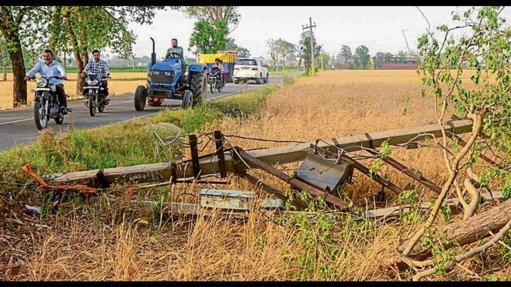 ਸੰਗਰੂਰ: ਸਕੁਐਲ ਪੱਤੇ ਤਬਾਹੀ ਦਾ ਮਾਰਗ 3 ਮਾਰੇ ਗਏ, ਨੌਂ 220 ਕੇਵੀ ਟਾਵਰਾਂ collapse ਹਿ ਗਈਆਂ