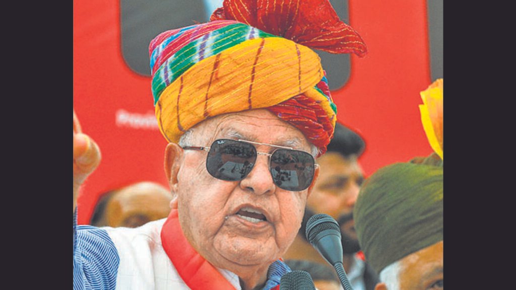 ਕਸ਼ਮੀਰ ਵਿੱਚ ਕਸ਼ਮੀਰ ਵਿੱਚ ਭਾਰਤ-ਪਾਕਿਸਤਾਨ ਤਣਾਅ ਉੱਚ ਰਵਾਨਾ ਕਰ ਰਹੇ ਹਨ: ਫਾਰੂਕ