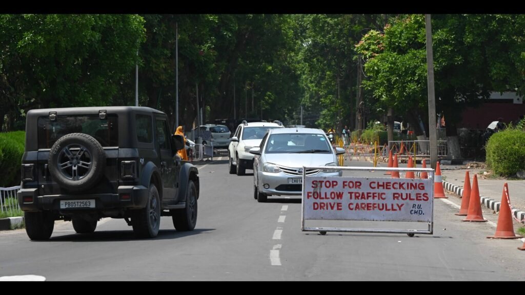 ਚੰਡੀਗੜ੍ਹ: ਪੰਜਾਬ ਯੂਨੀਵਰਸਿਟੀ ਵਿਖੇ ਇਕ ਤਰਫਾ ਟ੍ਰੈਫਿਕ ਬੰਦ ਉਤਾਰਾ ਹੈ, ਪਰ ਬੰਪ ਹਿੱਟ