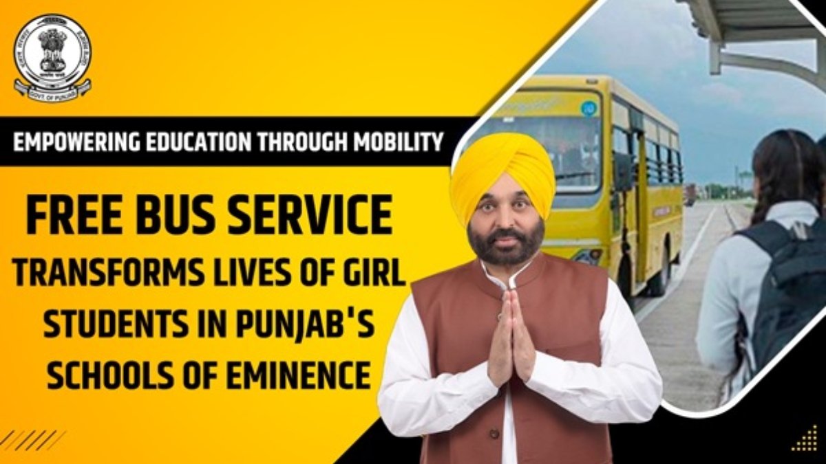 ਮੁਫਤ ਬੱਸ ਸੇਵਾ ਪੰਜਾਬ ਦੇ ਮਨਮੋਹਨਾਂ ਦੇ ਸਕੂਲਾਂ ਵਿੱਚ ਲੜਕੀ ਦੇ ਵਿਦਿਆਰਥੀਆਂ ਦੇ ਵਿਦਿਆਰਥੀਆਂ ਨੂੰ ਬਦਲਦੀ ਹੈ