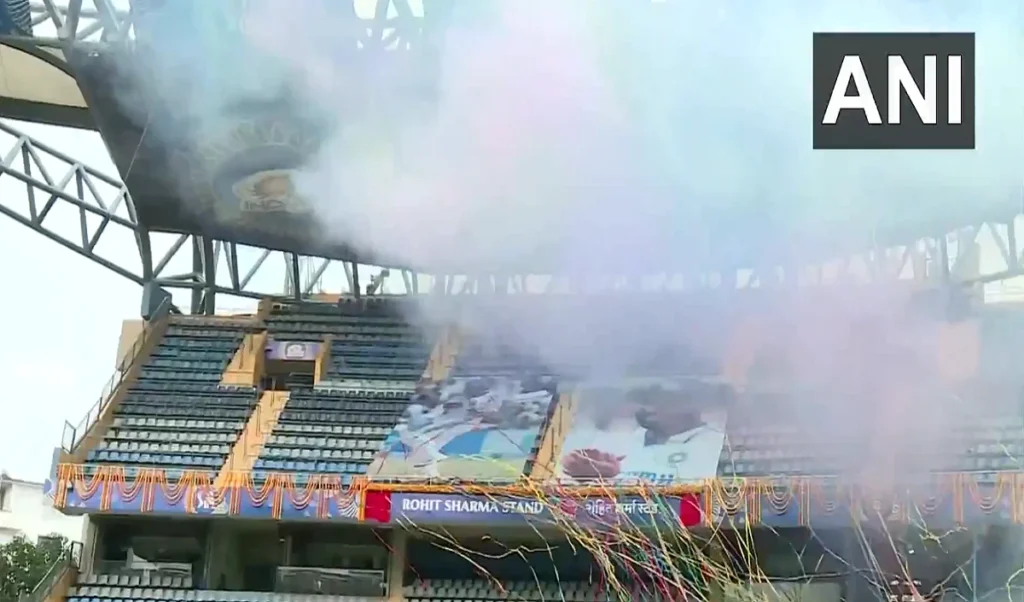 ਰੋਹਿਤ ਸ਼ਰਮਾ ਸਟੇਜ ਵਟਨਵੀਡ ਸਟੇਡੀਅਮ ਦਾ ਉਦਘਾਟਨ, ਫਾਡਨਵੀਸ ਅਤੇ ਸ਼ਰਦ ਪਵਾਰ ਵੀ ਮੌਜੂਦ ਸਨ