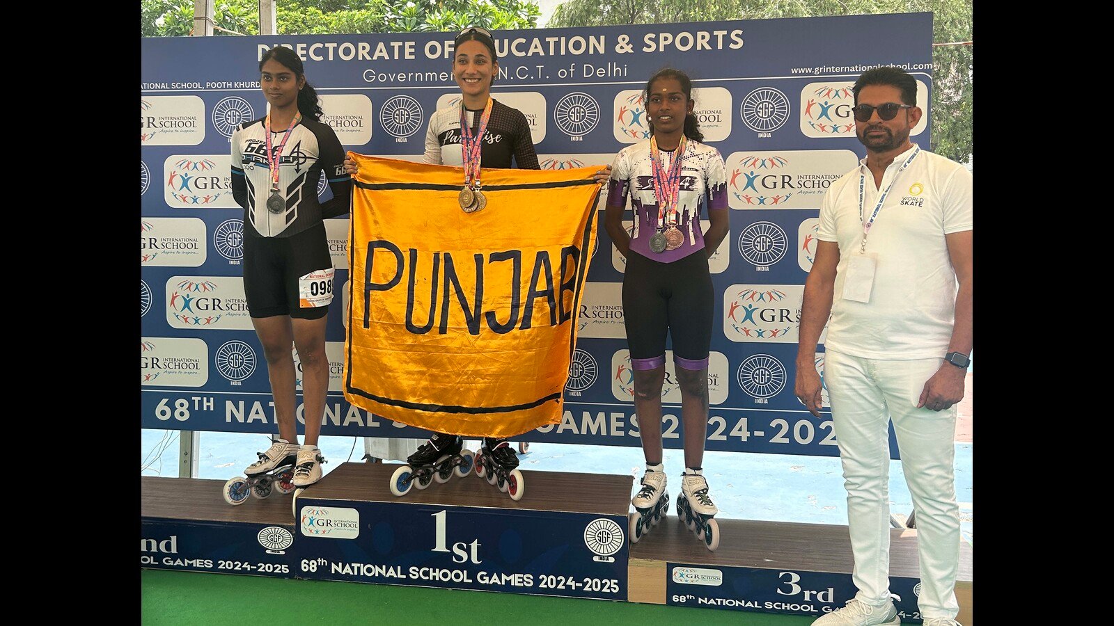 ਲੁਧਿਆਣਾ ਗਰਲ ਜਪਲੇਨ ਨੇ 68 ਵੀਂ ਰਾਸ਼ਟਰੀ ਸਕੂਲ ਗੇਮਾਂ ਤੇ ਸਕੇਟਿੰਗ ਵਿੱਚ 3 ਸੋਨੇ ਦੇ ਤਗਮੇ ਜਿੱਤੇ