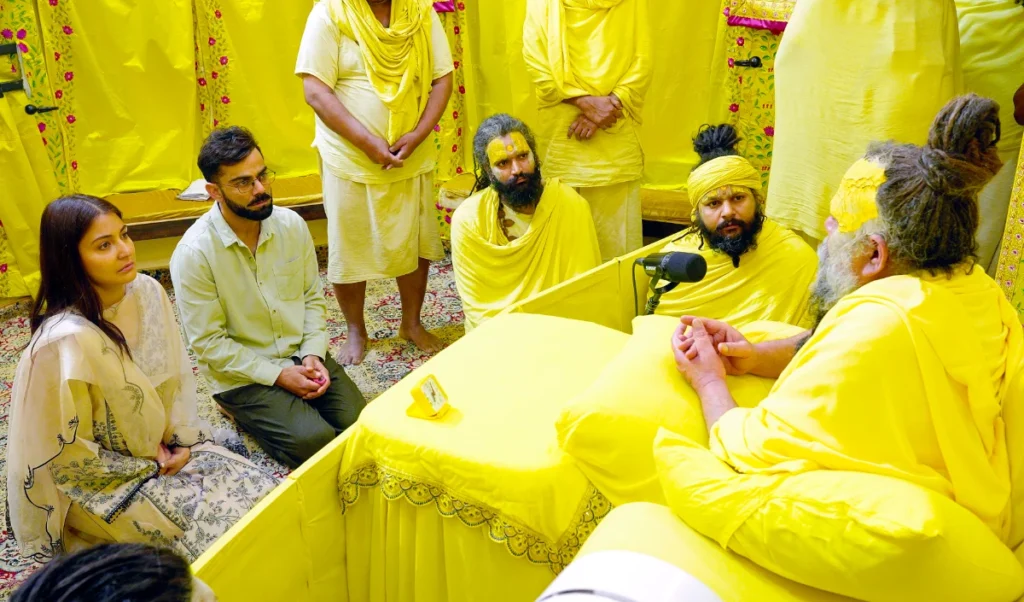 ਵਿਰਾਟ ਕੋਹਲੀ ਨੇ ਇੰਦਕਾ ਸ਼ਰਮਾ ਨਾਲ ਇੰਦਕਾ ਸ਼ਰਮਾ ਨਾਲ ਟੈਸਟ ਮੈਚਾਂ ਦੀ ਸੇਵਾਮੁਕਤ ਹੋਣ ਤੋਂ ਬਾਅਦ ਪਹਿਲਾਂ ਦੇ ਮਹਾਰਾਜ ਨੂੰ ਮਿਲਿਆ,