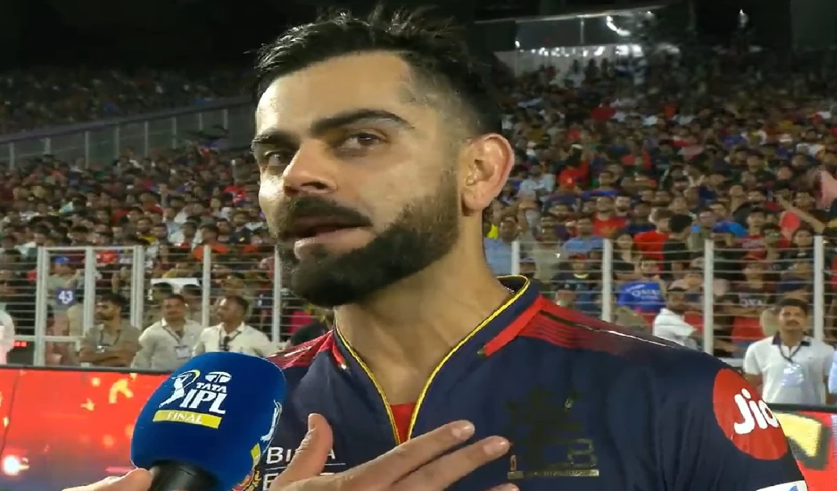 ਮੇਰਾ ਦਿਲ, ਐਟਮਾ ਬੰਗਲੌਰ ... ਆਈਪੀਐਲ ਟਰਾਫੀ ਜਿੱਤਣ ਤੋਂ ਬਾਅਦ ਵਿਰਾਟ ਕੋਹਲੀ ਨੇ ਦਿਲ ਨੂੰ ਕਿਹਾ, "ਪਤਾ ਕਿ ਕੀ ਕਹਿਣਾ ਹੈ?