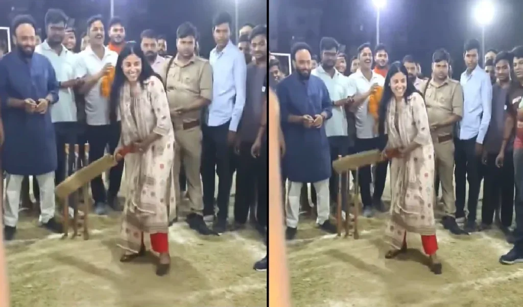 ਰਿੰਕੂ ਸਿੰਘ, ਮੰਗੇਤਰਾਂ ਦੇ ਮਾਰੀਿਆ ਸਰੋਜ ਨੇ ਕ੍ਰਿਕਟ ਖੇਡਿਆ, ਲੰਬੇ ਚੌਕੀਆਂ ਅਤੇ ਛੇ.ਡਿਓ