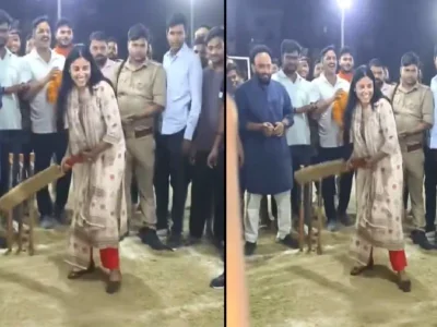 ਰਿੰਕੂ ਸਿੰਘ, ਮੰਗੇਤਰਾਂ ਦੇ ਮਾਰੀਿਆ ਸਰੋਜ ਨੇ ਕ੍ਰਿਕਟ ਖੇਡਿਆ, ਲੰਬੇ ਚੌਕੀਆਂ ਅਤੇ ਛੇ.ਡਿਓ