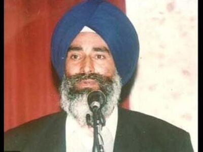 ਚੰਡੀਗੜ੍ਹ: ਸਿੱਖ ਕਾਰਕੁਨ ਖਾਲੜਾ ਦਾ ਭਰਾ ਪੰਜਾਬ ਯੂਨੀਵਰਸਿਟੀ ਵਿੱਚ ਵਿਦਿਆਰਥੀਆਂ ਨੂੰ ਸੰਬੋਧਨ ਕਰਦਾ ਹੋਇਆ