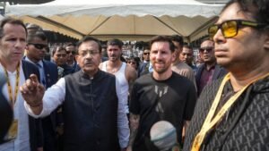 'ਅੰਤਰਰਾਸ਼ਟਰੀ ਬਦਨਾਮੀ ਲਿਆਂਦੀ': ਭਾਜਪਾ ਨੇ ਮੇਸੀ ਇਵੈਂਟ ਹਫੜਾ-ਦਫੜੀ 'ਤੇ ਬੰਗਾਲ ਸਰਕਾਰ ਦੀ ਨਿੰਦਾ ਕਰਨ ਲਈ ਵਿਦੇਸ਼ੀ ਮੀਡੀਆ ਰਿਪੋਰਟਾਂ ਸਾਂਝੀਆਂ ਕੀਤੀਆਂ