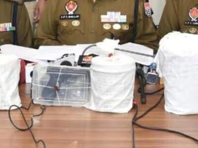 ਅੰਮ੍ਰਿਤਸਰ: ਸਰਹੱਦ ਪਾਰੋਂ ਨਸ਼ੀਲੇ ਟੀਕਿਆਂ ਦਾ ਪਰਦਾਫਾਸ਼; 4 ਕਿਲੋ ਹੈਰੋਇਨ, 1 ਕਿਲੋ ਆਈਸੀਈ, ਪਿਸਤੌਲ ਸਮੇਤ 7 ਕਾਬੂ