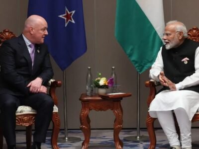 ਪ੍ਰਧਾਨ ਮੰਤਰੀ ਮੋਦੀ ਨੇ ਨਿਊਜ਼ੀਲੈਂਡ ਦੇ ਹਮਰੁਤਬਾ ਕ੍ਰਿਸਟੋਫਰ ਲਕਸਨ ਨਾਲ ਗੱਲ ਕੀਤੀ; FTA ਸਮਝੌਤੇ ਨੂੰ ਅੰਤਿਮ ਰੂਪ ਦਿੱਤਾ ਗਿਆ