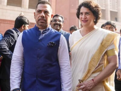 ਰਾਬਰਟ ਵਾਡਰਾ ਨੇ ਭਾਰਤ ਦੇ ਪ੍ਰਧਾਨ ਮੰਤਰੀ ਵਜੋਂ ਪਤਨੀ ਪ੍ਰਿਅੰਕਾ ਦਾ ਸਮਰਥਨ ਕੀਤਾ: 'ਸਮੇਂ 'ਤੇ ਹੋਵੇਗਾ, ਇਹ ਲਾਜ਼ਮੀ ਹੈ'