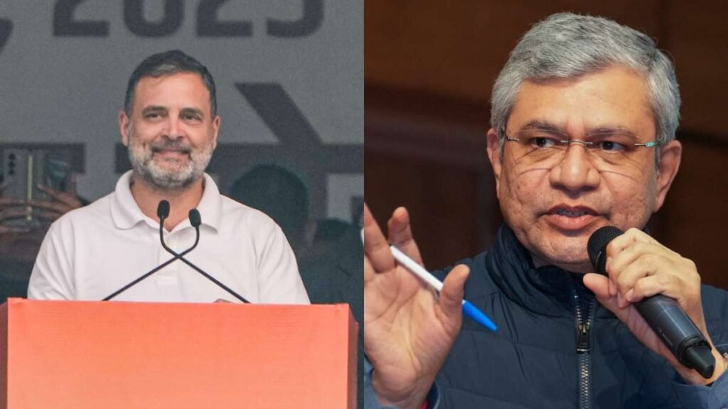 ਰਾਹੁਲ ਗਾਂਧੀ ਨੇ ਕਰਨਾਟਕ ਵਿੱਚ ਫਾਕਸਕਾਨ ਦੀਆਂ ਨੌਕਰੀਆਂ ਦੀ ਤਾਰੀਫ਼ ਕੀਤੀ, ਅਸ਼ਵਿਨੀ ਵੈਸ਼ਨਵ ਨੇ ਮਜ਼ਾਕੀਆ ਢੰਗ ਨਾਲ ਤਾਰੀਫ਼ ਸਵੀਕਾਰ ਕੀਤੀ