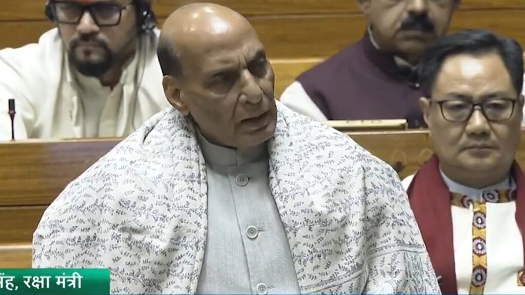 ਸੰਸਦ ਵਿੱਚ ਰਾਜਨਾਥ ਸਿੰਘ ਨੇ ਕਿਹਾ ਕਿ ਵੰਦੇ ਮਾਤਰਮ ਰਾਸ਼ਟਰ ਦੀ ਨਬਜ਼ ਬਣ ਗਿਆ, ਵਿਸ਼ਵ ਭਰ ਵਿੱਚ ਇੱਕ ਮੰਤਰ