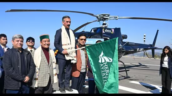 3 ਸਾਲ ਦੀ ਦੇਰੀ ਤੋਂ ਬਾਅਦ, ਹੈਲੀ-ਟੈਕਸੀ ਸੇਵਾਵਾਂ ਸ਼ਿਮਲਾ ਦੇ ਸੰਜੌਲੀ ਤੋਂ ਸ਼ੁਰੂ ਹੋਈਆਂ