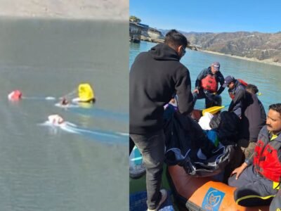 ਐਸਡੀਆਰਐਫ ਨੇ ਐਕਰੋ ਫੈਸਟੀਵਲ ਦੌਰਾਨ ਪੈਰਾਗਲਾਈਡਿੰਗ ਦੇ ਵੱਡੇ ਹਾਦਸੇ ਤੋਂ ਬਾਅਦ ਟਿਹਰੀ ਝੀਲ ਤੋਂ ਦੋ ਵਿਅਕਤੀਆਂ ਨੂੰ ਬਚਾਇਆ | ਵੀਡੀਓ