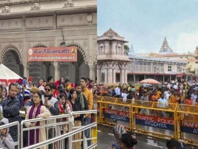 ਨਵੇਂ ਸਾਲ 2026 ਦੀ ਸ਼ੁਰੂਆਤ ਲਈ ਕਾਸ਼ੀ, ਅਯੁੱਧਿਆ ਅਤੇ ਹੋਰ ਧਾਰਮਿਕ ਸਥਾਨਾਂ 'ਤੇ ਸ਼ਰਧਾਲੂਆਂ ਦੀ ਭੀੜ