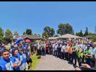 ਨਿਊਜ਼ੀਲੈਂਡ ਮੁੜ: ਪ੍ਰਦਰਸ਼ਨਕਾਰੀਆਂ ਨੇ ਤਿੰਨ ਹਫ਼ਤਿਆਂ ਵਿੱਚ ਦੂਜੀ ਵਾਰ ਸਿੱਖ ਨਗਰ ਕੀਰਤਨ ਵਿੱਚ ਵਿਘਨ ਪਾਇਆ