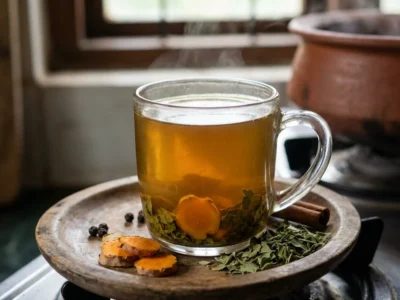 ਬਾਡੀ ਡਿਟੌਕਸ ਤੋਂ ਲੈ ਕੇ ਗਲੋਇੰਗ ਸਕਿਨ ਤੱਕ, ਹਲਦੀ-ਮੋਰਿੰਗਾ ਦਾ ਇਹ ਆਯੁਰਵੈਦਿਕ ਕਾਢ ਅਦਭੁਤ ਹੈ।