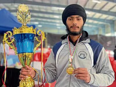 ਲੁਧਿਆਣਾ: 18 ਸਾਲਾ ਨੌਜਵਾਨ ਨੇ ਗੱਤਕਾ ਚੈਂਪੀਅਨਸ਼ਿਪ ਵਿੱਚ ਜਿੱਤਿਆ ਡਬਲ ਗੋਲਡ ਮੈਡਲ