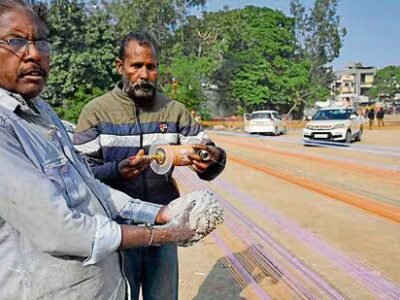 ਲੁਧਿਆਣਾ: ਦਰੇਸੀ ਕਾਰੀਗਰ ਪਲਾਸਟਿਕ ਦੀਆਂ ਤਾਰਾਂ ਦੇ ਬੂਮ ਵਿੱਚ ਰਵਾਇਤੀ ਮਾਂਝੇ ਨੂੰ ਕਾਇਮ ਰੱਖਦੇ ਹਨ