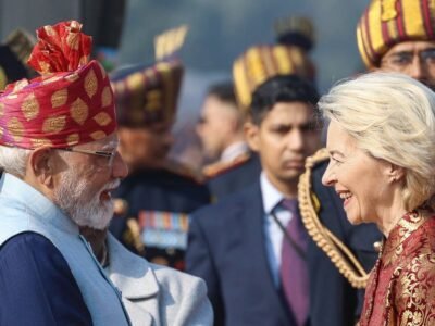 'ਸਫਲ ਭਾਰਤ ਦੁਨੀਆ ਨੂੰ ਸਥਿਰ, ਖੁਸ਼ਹਾਲ ਅਤੇ ਸੁਰੱਖਿਅਤ ਬਣਾਉਂਦਾ ਹੈ': ਇਤਿਹਾਸਕ ਮੁਕਤ ਵਪਾਰ ਸੌਦੇ ਤੋਂ ਪਹਿਲਾਂ ਈਯੂ ਮੁਖੀ