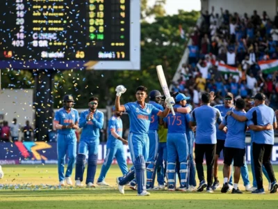 U-19 ਵਿਸ਼ਵ ਕੱਪ ਫਾਈਨਲ 'ਚ ਟੀਮ ਇੰਡੀਆ ਬਣੀ ਚੈਂਪੀਅਨ, ਵੈਭਵ ਸੂਰਿਆਵੰਸ਼ੀ ਦੀਆਂ 175 ਦੌੜਾਂ ਨਾਲ ਇੰਗਲੈਂਡ ਹੈਰਾਨ ਰਹਿ ਗਿਆ।