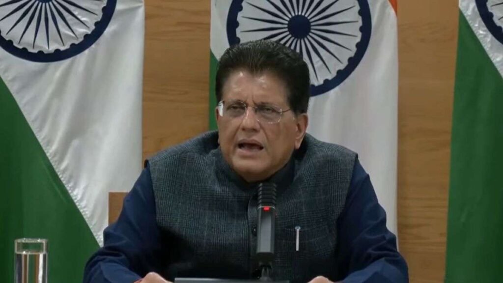 ਅਮਰੀਕਾ ਹੁਣ ਨਿਰਯਾਤ ਲਈ ਸਭ ਤੋਂ ਪਸੰਦੀਦਾ ਦੇਸ਼, ਕਿਸਾਨਾਂ ਦੇ ਹਿੱਤ ਸੁਰੱਖਿਅਤ: ਵਪਾਰ ਸਮਝੌਤੇ ‘ਤੇ ਪੀਯੂਸ਼ ਗੋਇਲ