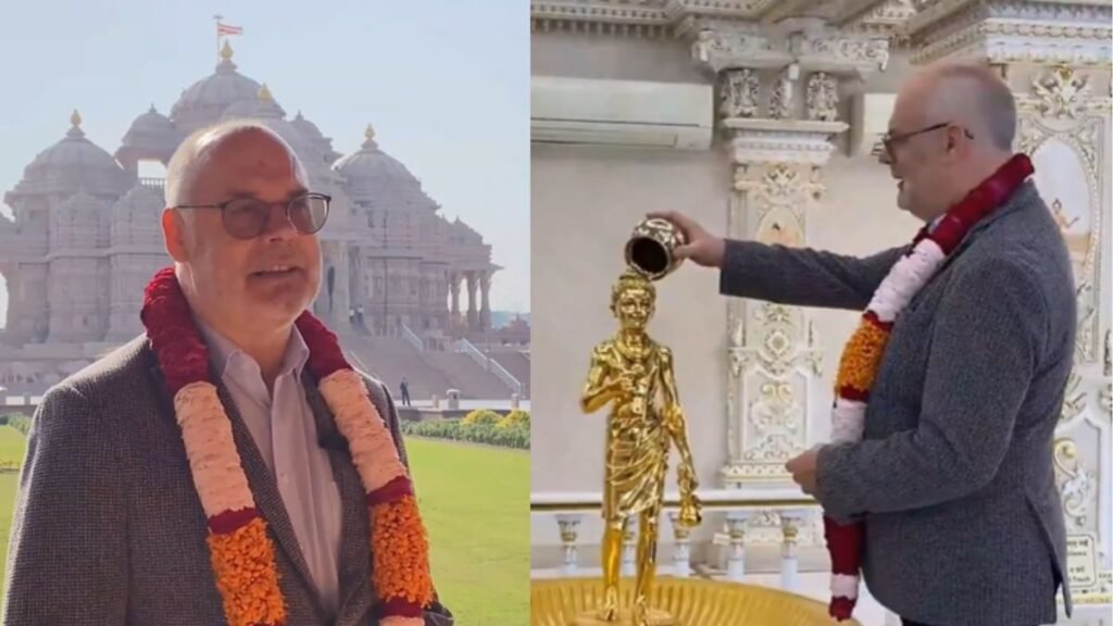 ਇਸਟੋਨੀਅਨ ਰਾਸ਼ਟਰਪਤੀ ਕੈਰਿਸ ਨੇ ਅਕਸ਼ਰਧਾਮ ਮੰਦਰ ਦਾ ਦੌਰਾ ਕੀਤਾ, ਨਵੀਨਤਾ ਅਤੇ ਸ਼ਾਂਤੀ ਦੇ ਸਾਂਝੇ ਮੁੱਲਾਂ ਨੂੰ ਉਜਾਗਰ ਕੀਤਾ