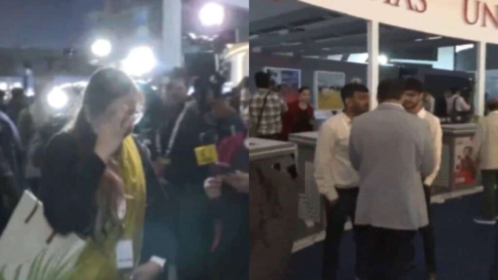 ਗਲਗੋਟੀਆ ਯੂਨੀਵਰਸਿਟੀ ਦੇ ਕਰਮਚਾਰੀਆਂ ਨੇ ਏਆਈ ਸੰਮੇਲਨ ਸਟਾਲ ਖਾਲੀ ਕੀਤਾ, ਚੀਨੀ ਰੋਬੋਟ ਕਤਾਰ ਤੋਂ ਬਾਅਦ ਸਵਾਲਾਂ ਤੋਂ ਬਚਿਆ | ਦੇਖੋ