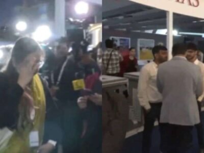 ਗਲਗੋਟੀਆ ਯੂਨੀਵਰਸਿਟੀ ਦੇ ਕਰਮਚਾਰੀਆਂ ਨੇ ਏਆਈ ਸੰਮੇਲਨ ਸਟਾਲ ਖਾਲੀ ਕੀਤਾ, ਚੀਨੀ ਰੋਬੋਟ ਕਤਾਰ ਤੋਂ ਬਾਅਦ ਸਵਾਲਾਂ ਤੋਂ ਬਚਿਆ | ਦੇਖੋ