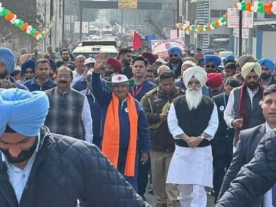 ਪੰਜਾਬ ਦੇ ਰਾਜਪਾਲ ਦਾ ਨਸ਼ਿਆਂ ਵਿਰੁੱਧ ਮਾਰਚ ਫਿਰੋਜ਼ਪੁਰ ਵਿੱਚ ਸਿਆਸੀ ਰੰਗਤ ਲੈ ਗਿਆ