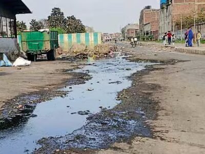 ਲੁਧਿਆਣਾ: ਸੀਵਰੇਜ ਤੇ ਕੂੜੇ ਨਾਲ ਭਰੀ ਸੜਕ; ਯਾਤਰੀ ਲਾਲ ਦੇਖਦੇ ਹਨ