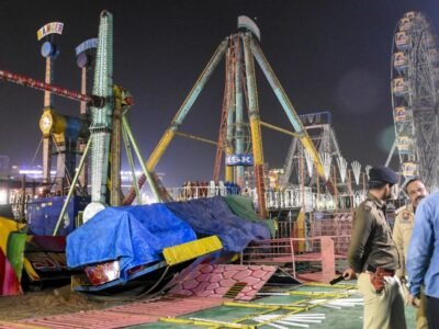 ਸੂਰਜਕੁੰਡ ਮੇਲਾ ਝੂਟਾ ਹਾਦਸਾ: FIR ਦਰਜ, ਦੋ ਗ੍ਰਿਫਤਾਰ; ਹਾਦਸੇ ਦੀ ਜਾਂਚ ਲਈ ਬਣਾਈ ਐਸ.ਆਈ.ਟੀ