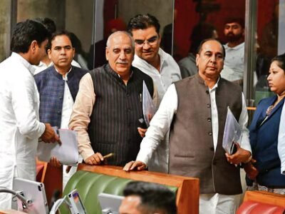 ਹਰਿਆਣਾ ਬਜਟ ਸੈਸ਼ਨ: ਵੀਬੀ-ਜੀ ਰੈਮ ਜੀ ਐਕਟ 'ਤੇ ਮਤੇ ਨੂੰ ਲੈ ਕੇ ਹੰਗਾਮੇ ਤੋਂ ਬਾਅਦ ਕਾਂਗਰਸ ਨੇ ਵਾਕਆਊਟ ਕੀਤਾ