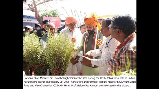ਹਰਿਆਣਾ: ਮੁੱਖ ਮੰਤਰੀ ਸੈਣੀ ਨੇ ਕਸ਼ਮੀਰ ਵਿੱਚ ਜੈਵਿਕ ਖੇਤੀ ਸੰਸਥਾਨ ਦਾ ਐਲਾਨ ਕੀਤਾ