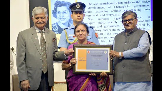 ਚੰਡੀਗੜ੍ਹ ਨੂੰ ਰੂਪ ਦੇਣ ਵਿੱਚ ਮਦਦ ਕਰਨ ਵਾਲੇ 12 ਆਧੁਨਿਕਤਾਵਾਂ ਦਾ ਸਨਮਾਨ