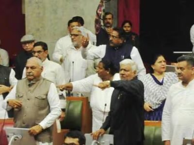 ਰਾਜ ਸਭਾ 'ਵੋਟ ਚੋਰੀ' ਨੂੰ ਲੈ ਕੇ ਕਾਂਗਰਸ ਨੇ ਹਰਿਆਣਾ ਵਿਧਾਨ ਸਭਾ 'ਚ ਰੋਕਿਆ