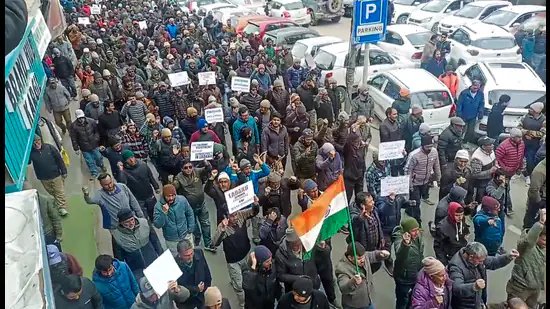 ਲੱਦਾਖ ਵਿੱਚ ਰਾਜ ਦਾ ਦਰਜਾ ਅਤੇ ਛੇਵੀਂ ਅਨੁਸੂਚੀ ਵਿੱਚ ਸ਼ਾਮਲ ਕਰਨ ਲਈ ਵਿਰੋਧ ਪ੍ਰਦਰਸ਼ਨ