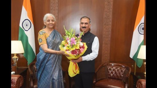 ਸ਼ਿਮਲਾ: ਮੁੱਖ ਮੰਤਰੀ ਨੇ ਐਫਐਮ ਨਾਲ ਮੁਲਾਕਾਤ ਵਿੱਚ ਵਿੱਤੀ ਗਿਰਾਵਟ ਦੀ ਚੇਤਾਵਨੀ ਦਿੱਤੀ, 50 ਹਜ਼ਾਰ ਕਰੋੜ ਰੁਪਏ ਦਾ ‘ਗਰੀਨ ਬੋਨਸ’ ਮੰਗਿਆ