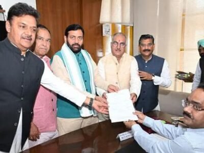 ਹਰਿਆਣਾ 'ਚ RS ਪੋਲ: ਭਾਜਪਾ ਦੇ ਸੰਜੇ ਭਾਟੀਆ, ਕਾਂਗਰਸ ਦੇ ਕਰਮਵੀਰ ਬੋਧ ਨੇ ਦਾਖ਼ਲ ਕੀਤੇ ਕਾਗਜ਼