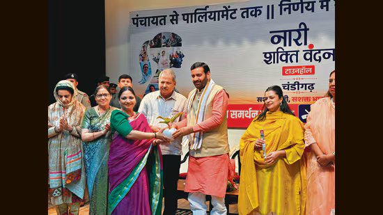 ਨਾਰੀ ਸ਼ਕਤੀ ਵੰਦਨ ਅਧਿਨਿਯਮ ਨਾਲ ਨੀਤੀ ਨਿਰਧਾਰਨ ਭੂਮਿਕਾਵਾਂ ਦੀ ਅਗਵਾਈ ਕਰਨਗੀਆਂ ਔਰਤਾਂ, ਹਰਿਆਣਾ ਦੇ ਮੁੱਖ ਮੰਤਰੀ