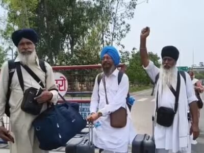 ਪਾਕਿਸਤਾਨ ਵਿੱਚ ਵਿਸਾਖੀ ਮਨਾਉਣ ਤੋਂ ਬਾਅਦ 2200 ਤੋਂ ਵੱਧ ਸਿੱਖ ਸ਼ਰਧਾਲੂ ਭਾਰਤ ਪਰਤੇ