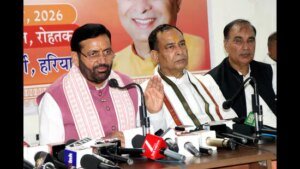 ਰੋਹਤਕ: ਸੈਣੀ ਦਾ ਕਹਿਣਾ ਹੈ ਕਿ ਮਹਿਲਾ ਸਸ਼ਕਤੀਕਰਨ ਵਿਰੁੱਧ ਕਾਂਗਰਸ ਅਤੇ ਭਾਰਤ ਦਾ ਗਠਜੋੜ