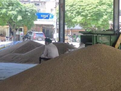 ਵਿਸਾਖੀ ਨੂੰ ਲੈ ਕੇ ਆੜਤੀਆਂ ਦੀ ਹੜਤਾਲ ਕਾਰਨ ਸੰਗਰੂਰ ਵਿੱਚ ਕਣਕ ਦੀ ਖਰੀਦ ਠੱਪ