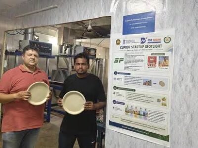 ਖੇਤ ਦੀ ਰਹਿੰਦ-ਖੂੰਹਦ ਨੂੰ ਈਕੋ ਪਲੇਟਾਂ ਵਿੱਚ: CUP ਸਟਾਰਟਅਪ ਝੋਨੇ ਦੀ ਪਰਾਲੀ ਤੋਂ ਈਕੋ-ਅਨੁਕੂਲ ਟੇਬਲਵੇਅਰ ਬਣਾਉਂਦਾ ਹੈ