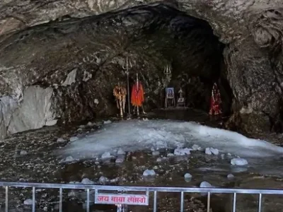 ਬਾਬਾ ਬਰਫਾਨੀ ਬਰਫ ਦਾ ਲਿੰਗਮ ਅਮਰਨਾਥ ਯਾਤਰਾ ਦੇ ਕੁਝ ਦਿਨਾਂ ਬਾਅਦ '90% ਤੋਂ ਵੱਧ ਪਿਘਲ ਗਿਆ'